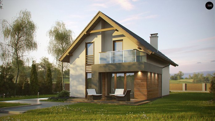 Проект дома U174 - 2 С мансардным этажом дома в Киеве