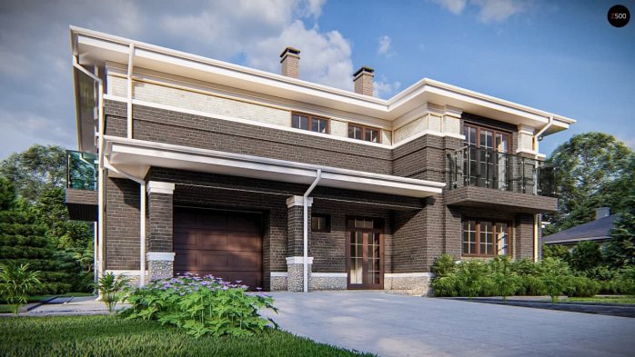 Проект дома Uu15 k - 5 Двухэтажные дома в Киеве