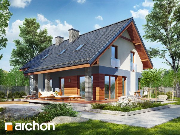 Проект дома Дом в журавках 5 - 2 С мансардным этажом дома в Киеве