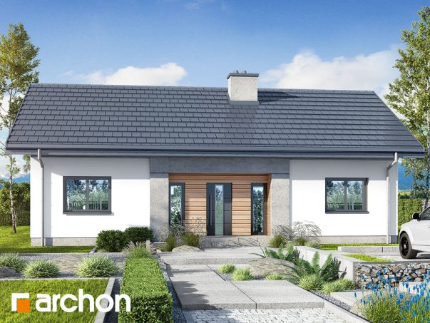 Проект дома Дом в овсянницах 4 - 1 Одноэтажные дома в Киеве