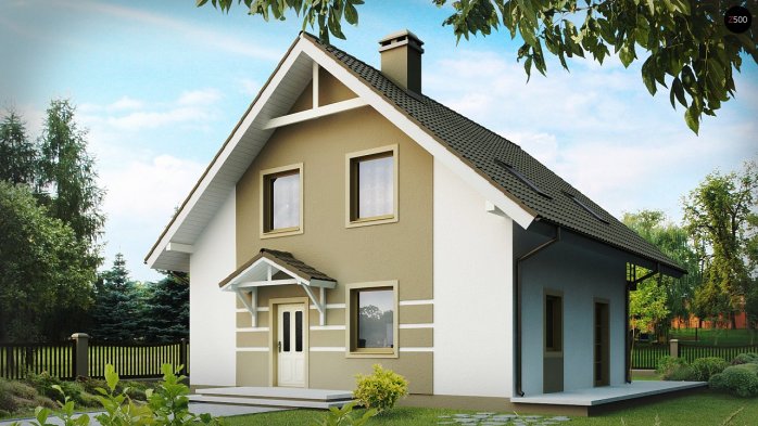 Проект дома U62 - 2 С мансардным этажом дома в Киеве