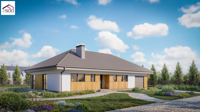 Проект дома U368 D GP +30 - 3 Одноэтажные дома в Киеве