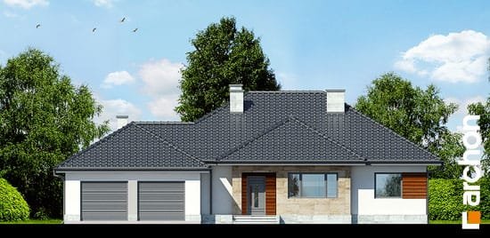 Проект дома Дом в акебиях 2 вер.2 - 3 Одноэтажные дома в Киеве