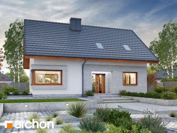 Проект дома Дом в изопируме 2 - 1 С мансардным этажом дома в Киеве