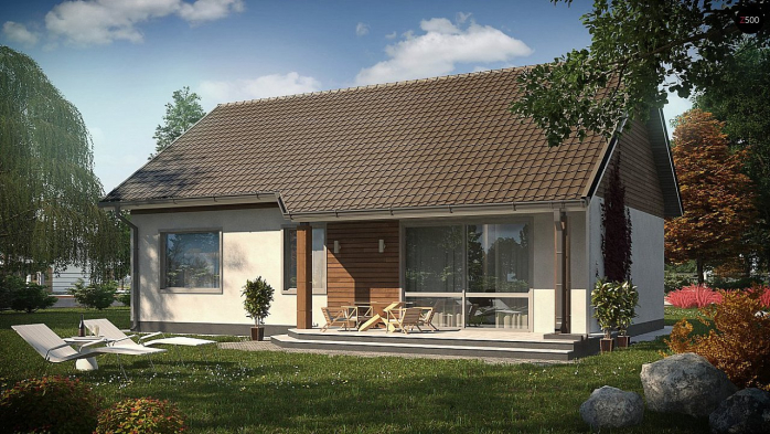 Проект дома U7 35 S - 2 Одноэтажные дома в Киеве