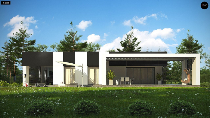 Проект дома Ux150 - 6 Одноэтажные дома в Киеве