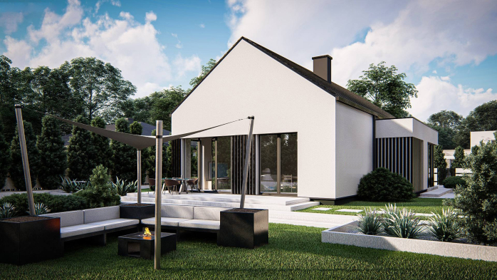 Проект дома U434 - 4 Одноэтажные дома в Киеве