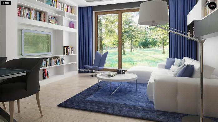 Проект дома U184 - 5 С мансардным этажом дома в Киеве