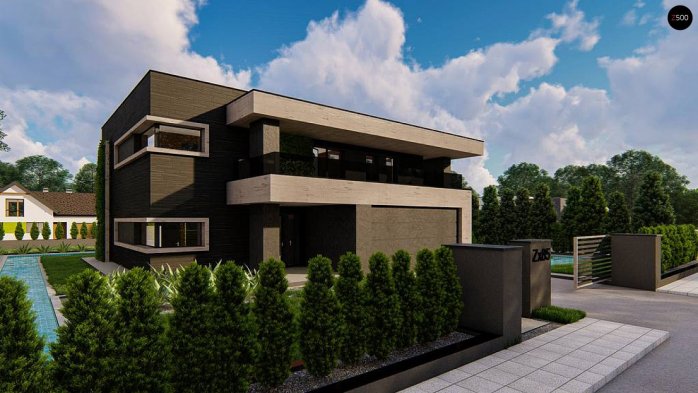 Проект дома Ux85 - 2 Двухэтажные дома в Киеве