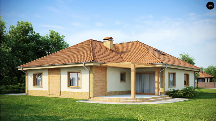 Проект дома U77 - 2 Одноэтажные дома в Киеве