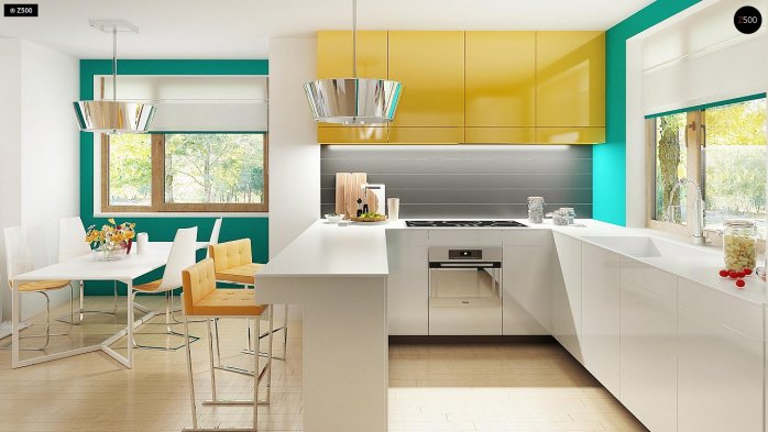 Проект дома U162 GLv2 - 7 С мансардным этажом дома в Киеве