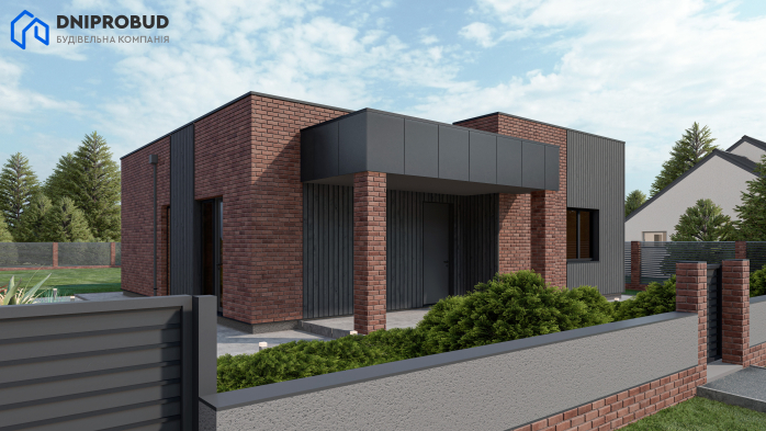 Проект дома Db 28 - 4 Одноэтажные дома в Киеве