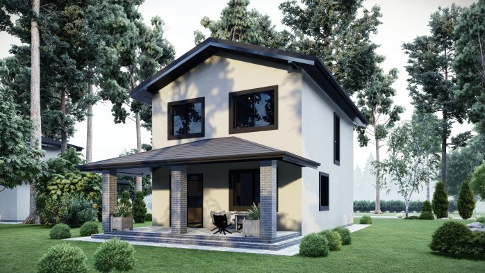 Проект дома DBT 549 - 3 Двухэтажные дома в Киеве