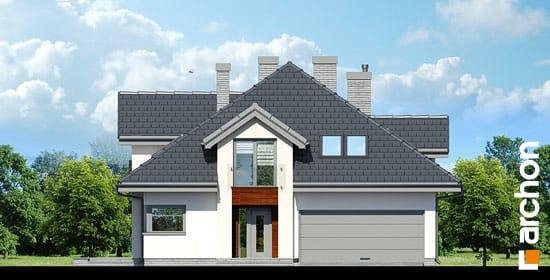 Проект дома Дом в хебе 2 вер.2 - 3 С мансардным этажом дома в Киеве