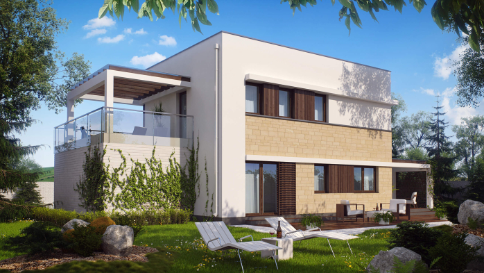 Проект дома Ux63 PK - 2 Двухэтажные дома в Киеве