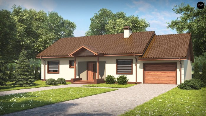 Проект дома U91 GP - 1 Одноэтажные дома в Киеве