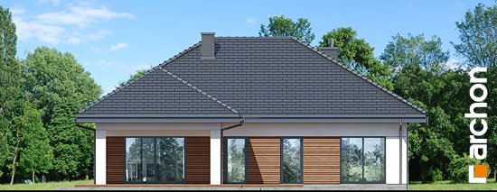 Проект дома Дом в жонкилях (В) - 6 Одноэтажные дома в Киеве