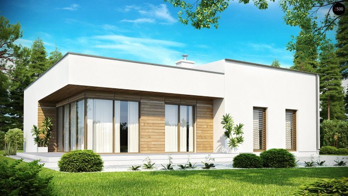 Проект дома Ux35 - 1 Одноэтажные дома в Киеве