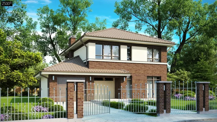 Проект дома Ux24 v1 pk - 1 Двухэтажные дома в Киеве