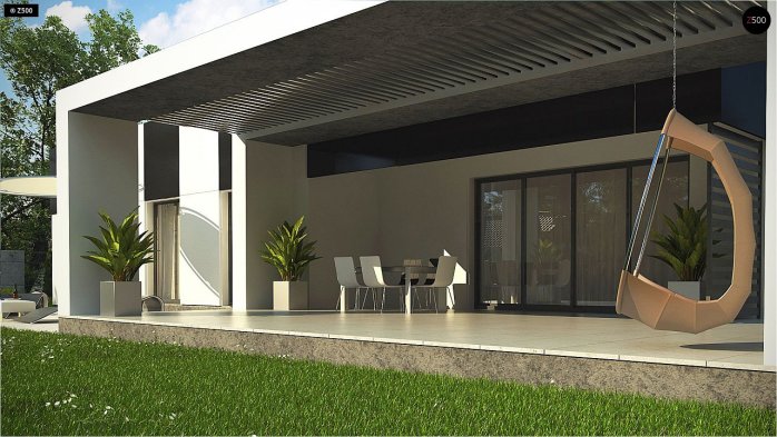 Проект дома Ux150 - 7 Одноэтажные дома в Киеве