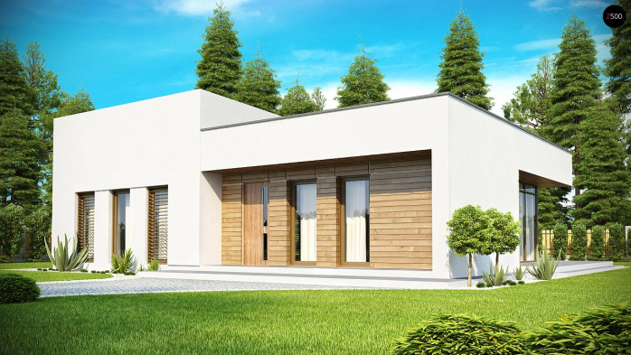 Проєкт будинку Ux35 - Одноповерхові дома у Києві