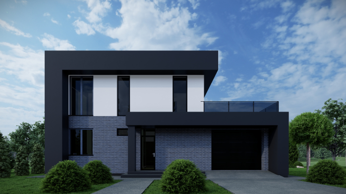 Проєкт будинку DBT 474 - Двоповерхові дома у Києві