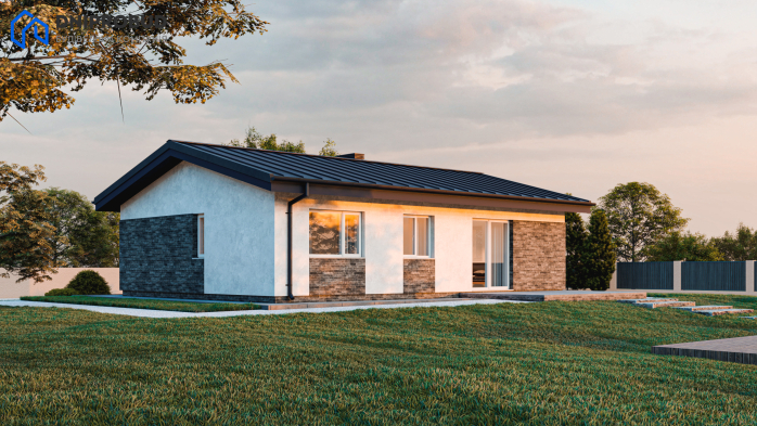 Проект дома DBE 2 - 3 Одноэтажные дома в Киеве