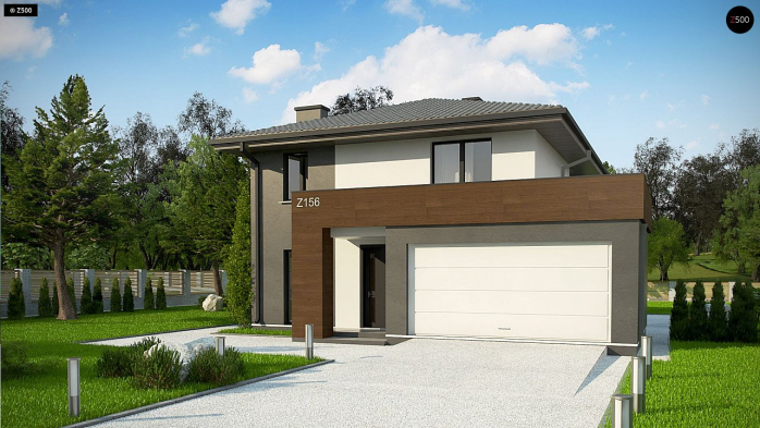 Проект дома U156 A minus - 2 Двухэтажные дома в Киеве