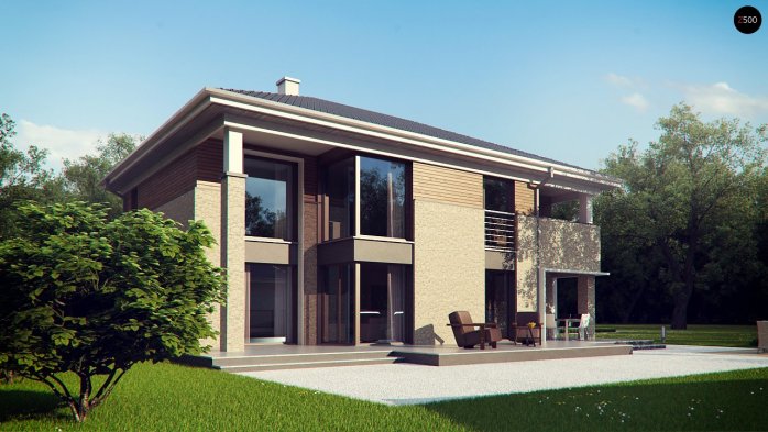 Проект дома Ux122 - 5 Двухэтажные дома в Киеве