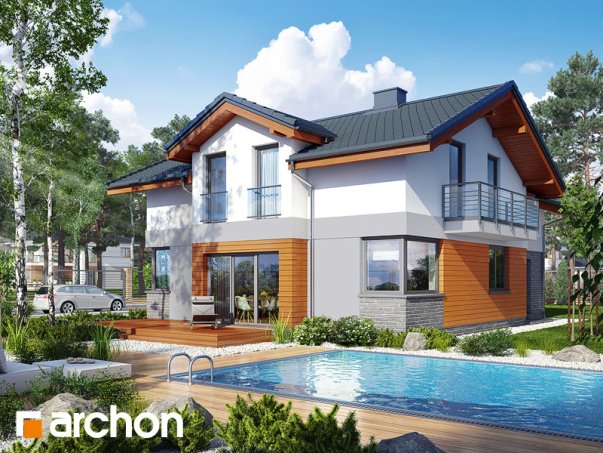 Проект дома Дом в буддлеях 3 - 2 С мансардным этажом дома в Киеве