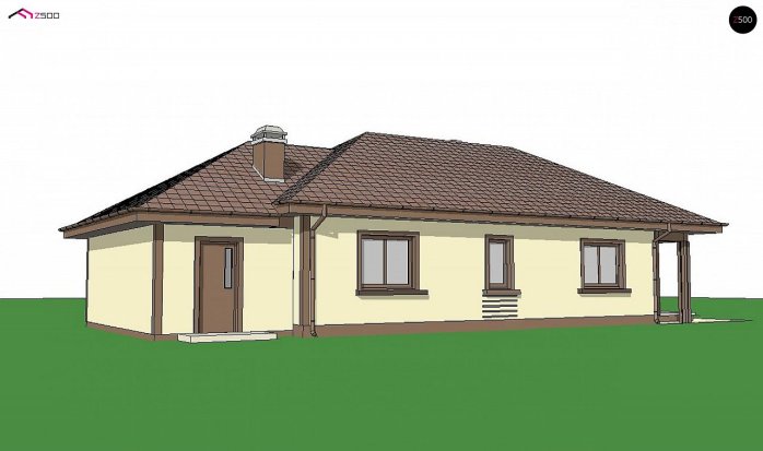 Проект дома U55 GP - 2 Одноэтажные дома в Киеве