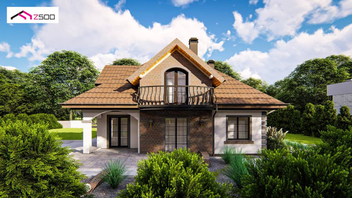 Проект дома U18 kl+ - 2 С мансардным этажом дома в Киеве