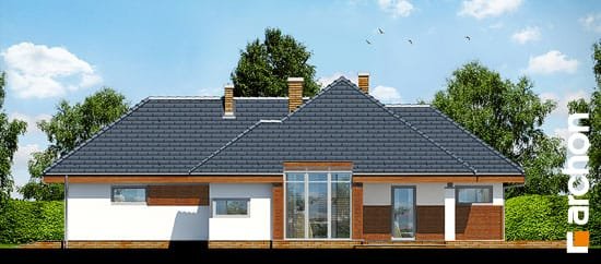 Проект дома Дом в хеномелесе 2 - 5 Одноэтажные дома в Киеве