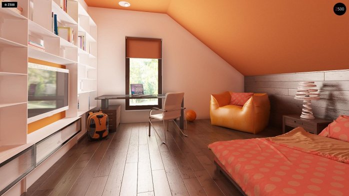 Проект дома U222 - 10 С мансардным этажом дома в Киеве