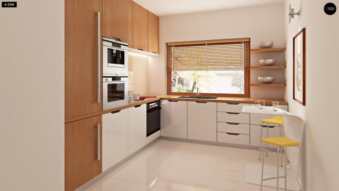 Проект дома Ub4 - 7 С мансардным этажом дома в Киеве