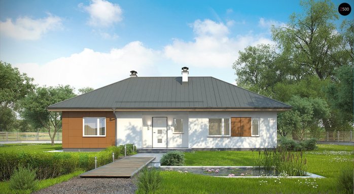 Проект дома U307 - 3 Одноэтажные дома в Киеве