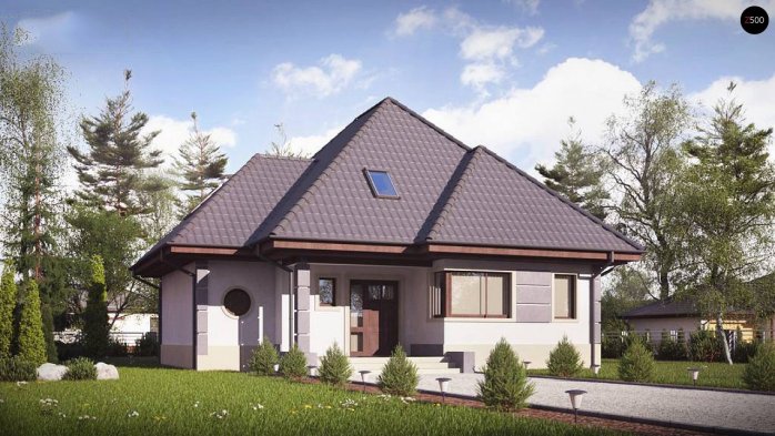 Проект дома U48 bG - 1 С мансардным этажом дома в Киеве