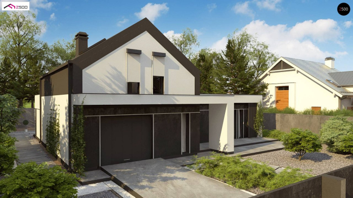 Проект дома U457 - 5 С мансардным этажом дома в Киеве