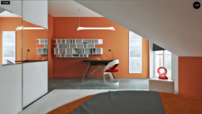 Проект дома U283 - 19 С мансардным этажом дома в Киеве