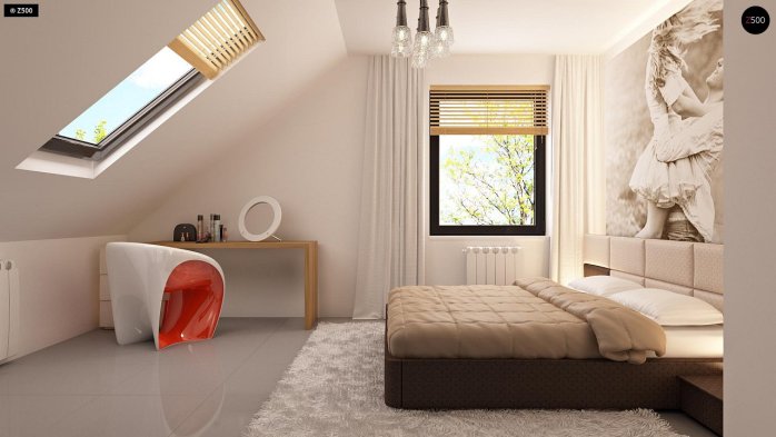 Проект дома U124 - 16 С мансардным этажом дома в Киеве