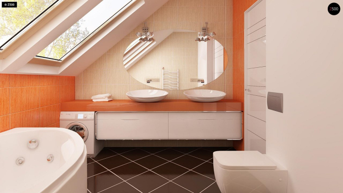 Проект дома U225 - 10 С мансардным этажом дома в Киеве