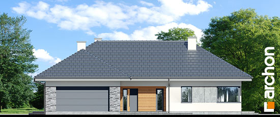 Проект дома Дом в розах (Г2) - 3 Одноэтажные дома в Киеве