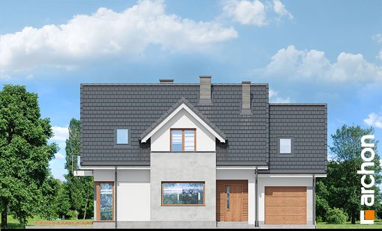 Проект дома Дом в ананасах (H) вер.2 - 3 С мансардным этажом дома в Киеве