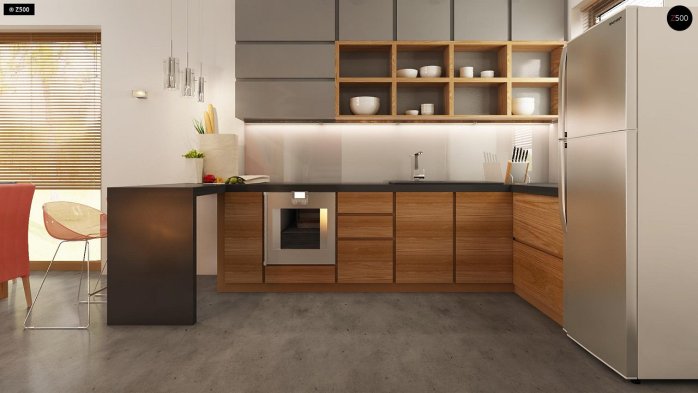 Проект дома U264 - 8 С мансардным этажом дома в Киеве