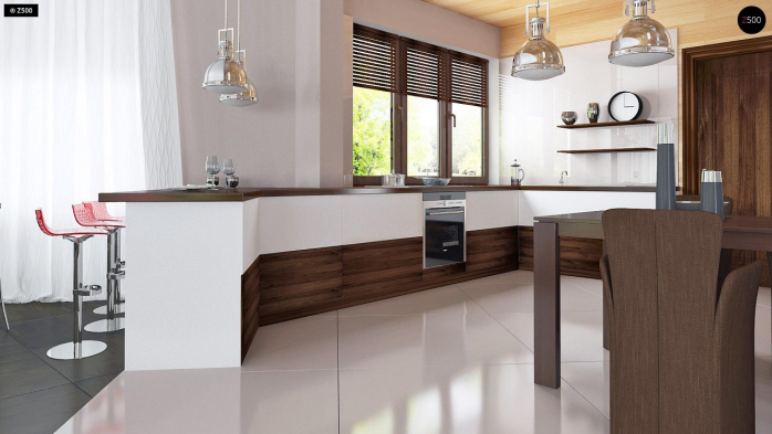 Проект дома Ur5 - 9 С мансардным этажом дома в Киеве