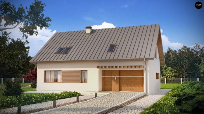 Проект дома U240 - 1 С мансардным этажом дома в Киеве