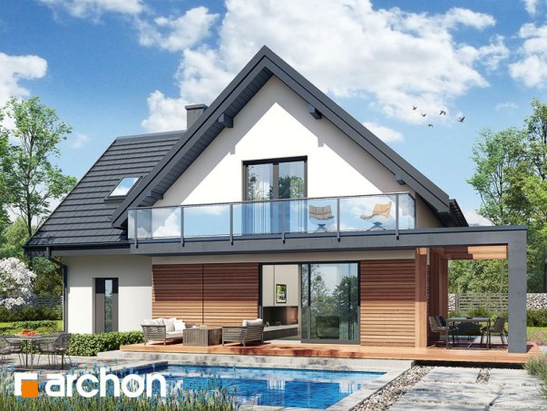 Проект дома Дом в фаворитках 2 - 2 С мансардным этажом дома в Киеве