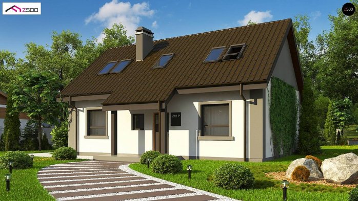 Проект дома U12 P - 2 С мансардным этажом дома в Киеве