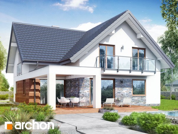 Проект дома Дом в крокосмиях (Г2) - 2 С мансардным этажом дома в Киеве