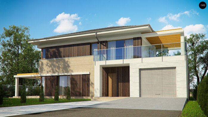 Проект дома Ux63 B+P - 2 Двухэтажные дома в Киеве